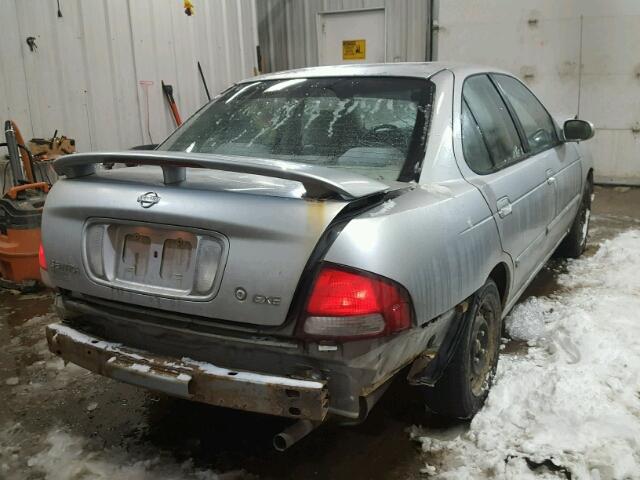 3N1CB51D32L595795 - 2002 NISSAN SENTRA XE SILVER photo 4