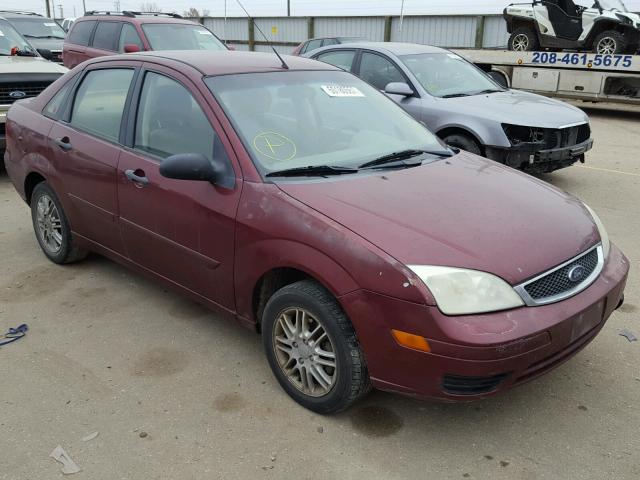 1FAFP34N47W123620 - 2007 FORD FOCUS ZX4 MAROON photo 1