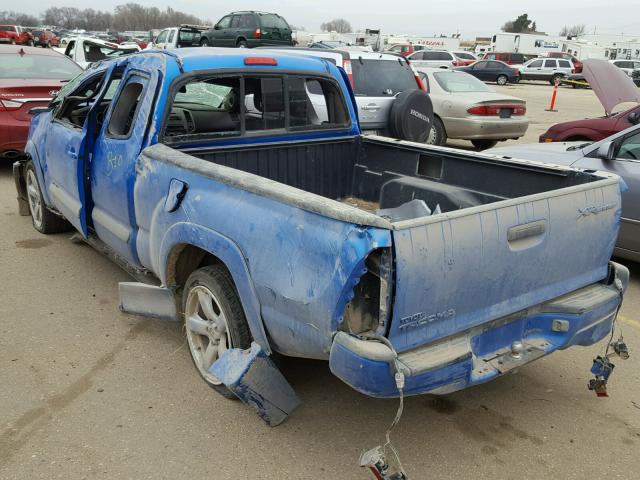 5TETU22N25Z109539 - 2005 TOYOTA TACOMA X-R BLUE photo 3