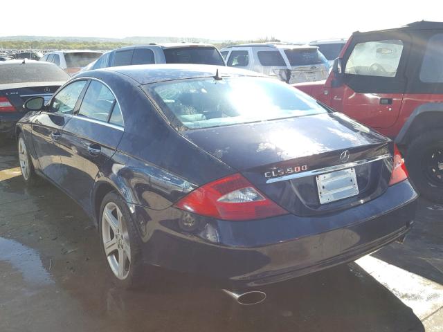 WDDDJ75X86A046228 - 2006 MERCEDES-BENZ CLS 500C BLUE photo 3