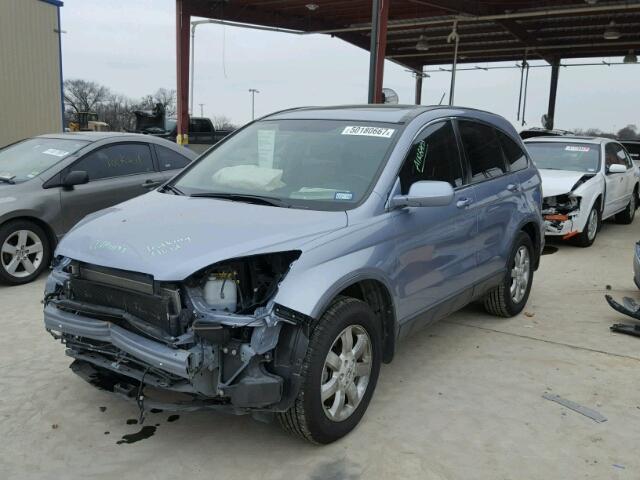 JHLRE38759C012560 - 2009 HONDA CR-V EXL BLUE photo 2