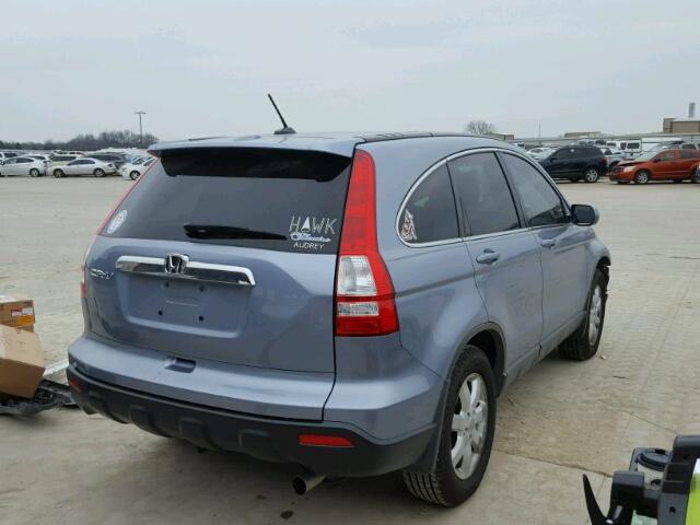 JHLRE38759C012560 - 2009 HONDA CR-V EXL BLUE photo 4