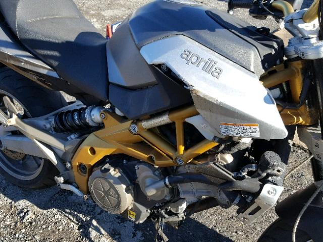 ZD4RAC0018S000289 - 2008 APRILIA SHIVER SL7 SILVER photo 9