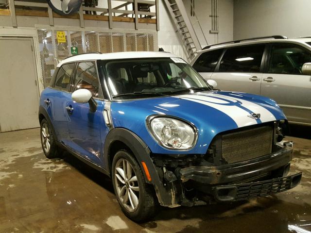 WMWZC5C55BWM10650 - 2011 MINI COOPER S C BLUE photo 1