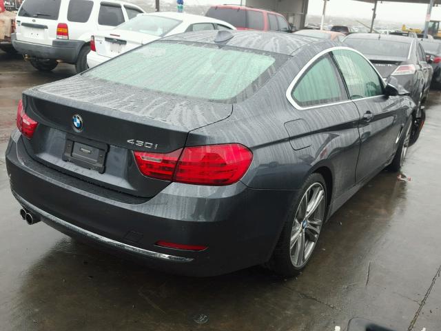 WBA4R7C50HK876653 - 2017 BMW 430I GRAY photo 4