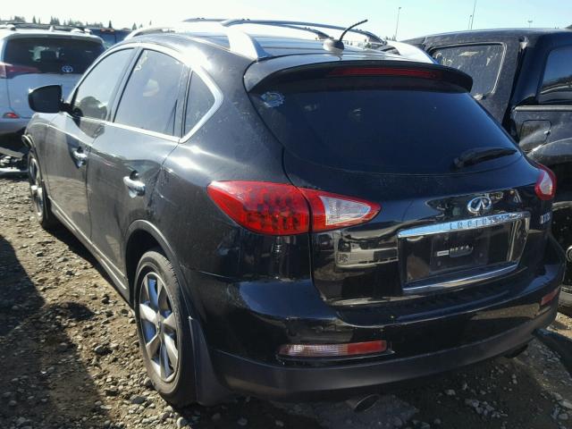 JNKAJ09E18M303940 - 2008 INFINITI EX35 BASE BLACK photo 3