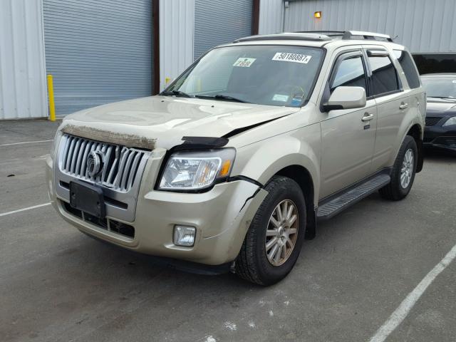 4M2CN9HG6AKJ30840 - 2010 MERCURY MARINER PR GOLD photo 2