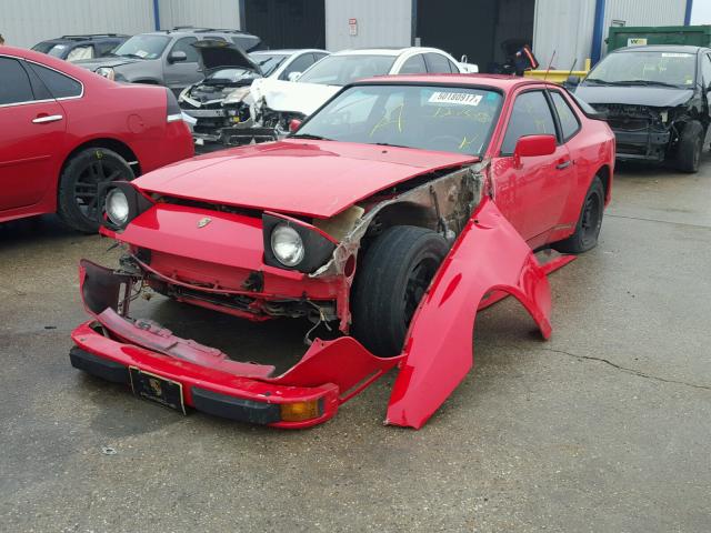 WP0AA0943FN470171 - 1985 PORSCHE 944 RED photo 2