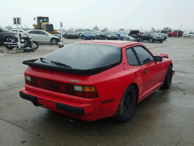 WP0AA0943FN470171 - 1985 PORSCHE 944 RED photo 4