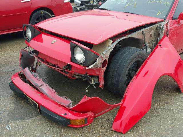 WP0AA0943FN470171 - 1985 PORSCHE 944 RED photo 9