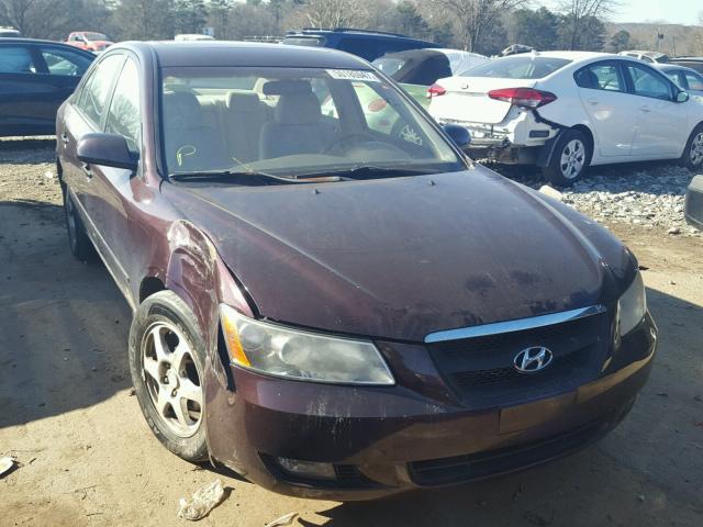 5NPEU46C76H112888 - 2006 HYUNDAI SONATA GLS PURPLE photo 1