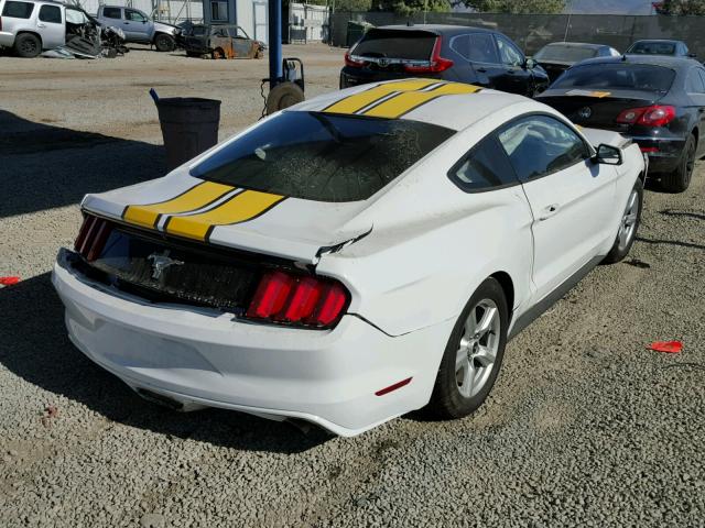 1FA6P8AM7F5358834 - 2015 FORD MUSTANG WHITE photo 4