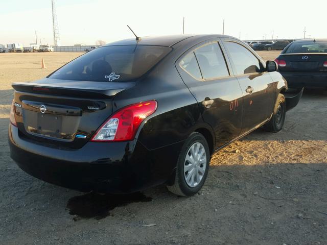 3N1CN7AP2DL855748 - 2013 NISSAN VERSA S BLACK photo 4