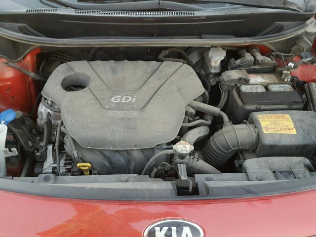 KNADM5A32D6206612 - 2013 KIA RIO LX RED photo 7