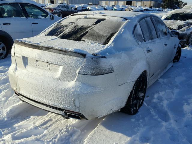 6G2EC57YX9L181102 - 2009 PONTIAC G8 GT WHITE photo 4