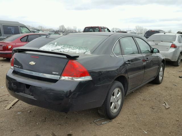 2G1WT55K081282139 - 2008 CHEVROLET IMPALA LT BLACK photo 4