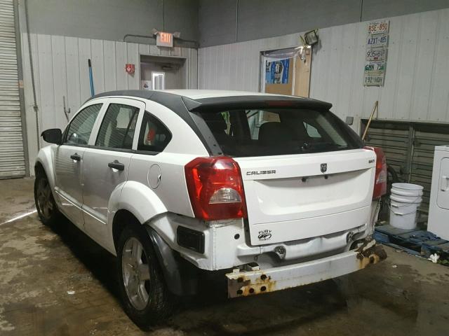 1B3HB48B77D323072 - 2007 DODGE CALIBER SX WHITE photo 3