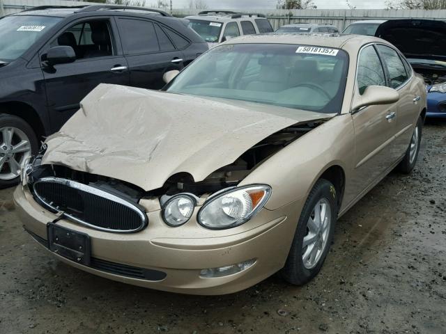 2G4WD532451278237 - 2005 BUICK LACROSSE C GOLD photo 2