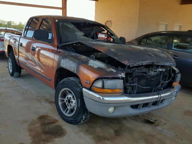 1B7GL2AX5YS646633 - 2000 DODGE DAKOTA QUA ORANGE photo 1