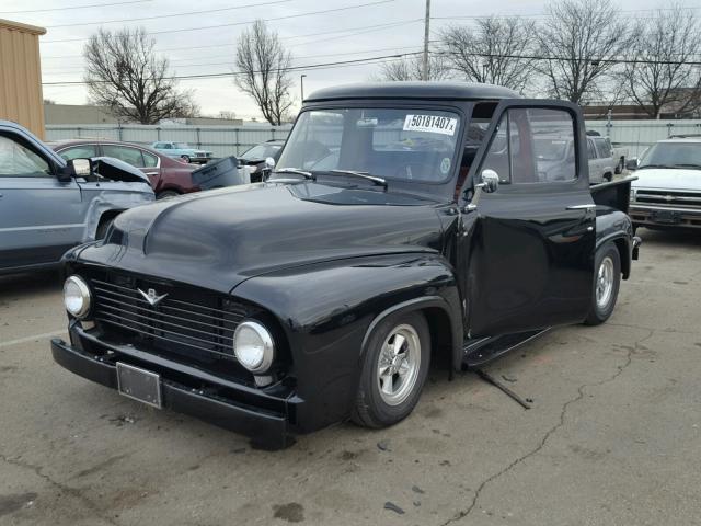 FL0D4H16553 - 1954 FORD F100 BLACK photo 2