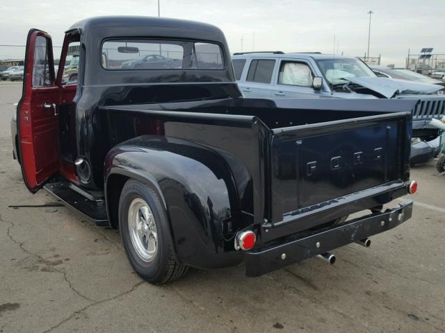 FL0D4H16553 - 1954 FORD F100 BLACK photo 3