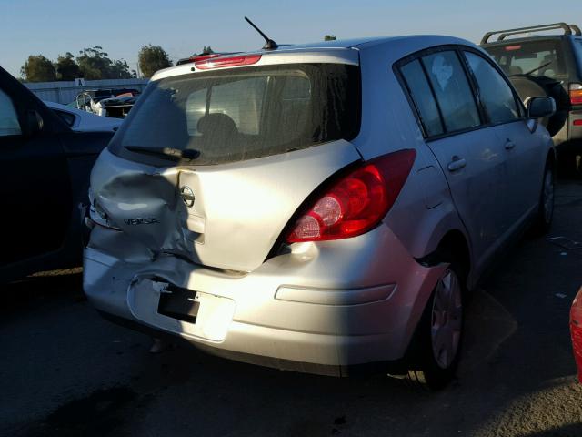 3N1BC1CP8AL450548 - 2010 NISSAN VERSA S SILVER photo 4