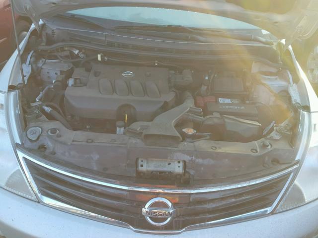 3N1BC1CP8AL450548 - 2010 NISSAN VERSA S SILVER photo 7