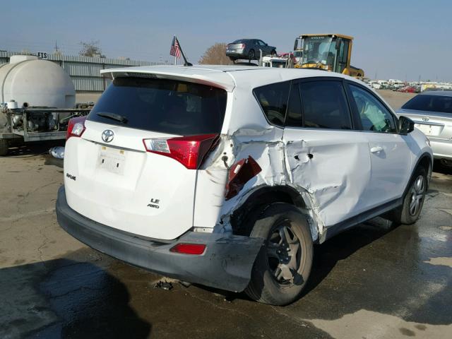 2T3BFREV6DW026944 - 2013 TOYOTA RAV4 LE WHITE photo 4