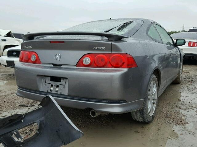 JH4DC54865S011312 - 2005 ACURA RSX GRAY photo 4