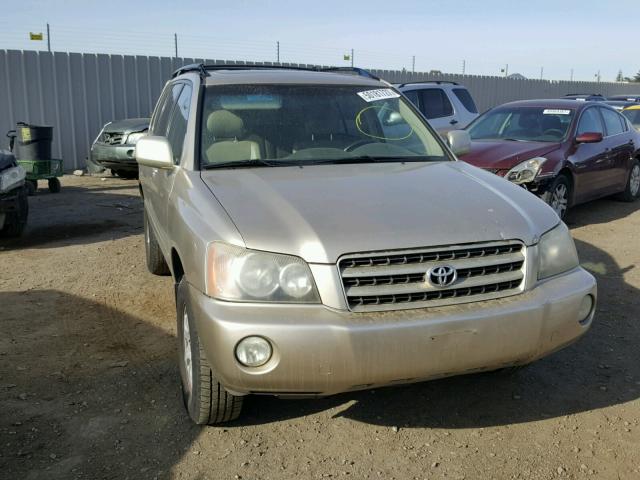 JTEHF21A410013299 - 2001 TOYOTA HIGHLANDER BEIGE photo 1