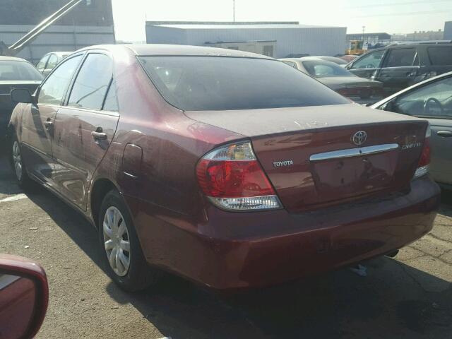 4T1BE32K55U074679 - 2005 TOYOTA CAMRY LE RED photo 3