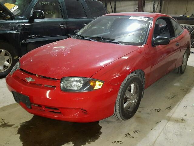 1G1JF12F237217046 - 2003 CHEVROLET CAVALIER L RED photo 2