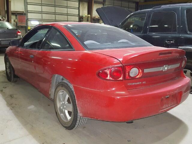 1G1JF12F237217046 - 2003 CHEVROLET CAVALIER L RED photo 3