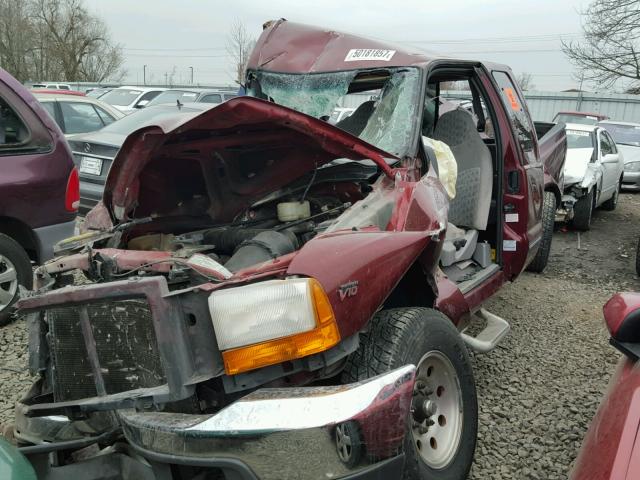 1FTNX20SXYEC08173 - 2000 FORD F250 SUPER BURGUNDY photo 2