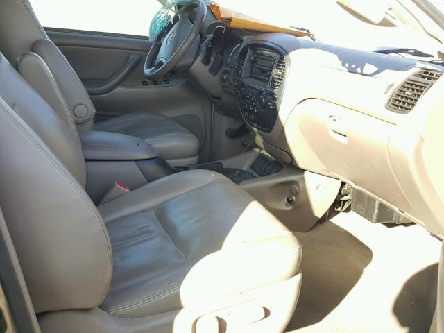 5TDBT44A55S246315 - 2005 TOYOTA SEQUOIA SR TAN photo 5