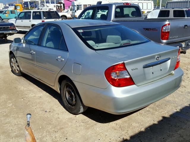 JTDBE32K630185122 - 2003 TOYOTA CAMRY LE SILVER photo 3