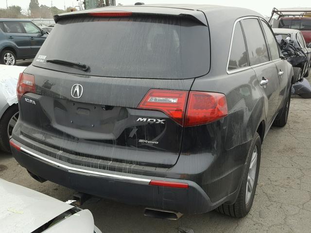 2HNYD2H68AH532597 - 2010 ACURA MDX TECHNO BLACK photo 4