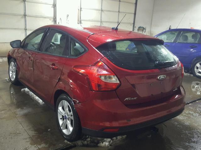 1FADP3K28DL169254 - 2013 FORD FOCUS SE RED photo 3