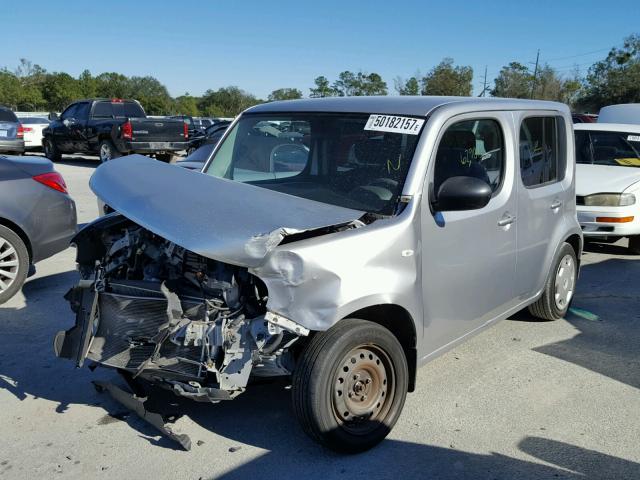 JN8AZ2KR8AT170791 - 2010 NISSAN CUBE BASE SILVER photo 2