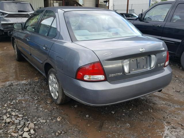 3N1CB51D1YL341057 - 2000 NISSAN SENTRA BAS GRAY photo 3