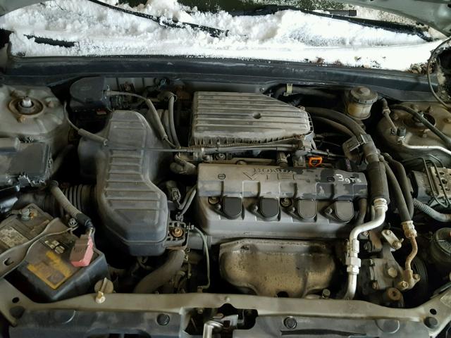 2HGES26774H500479 - 2004 HONDA CIVIC EX GOLD photo 7