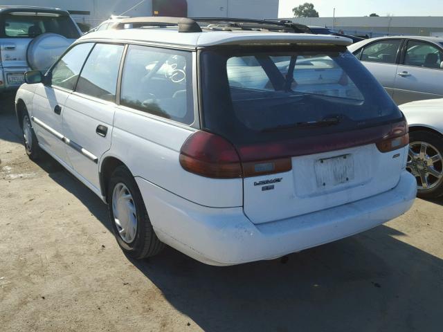 4S3BK4352V7320730 - 1997 SUBARU LEGACY L WHITE photo 3