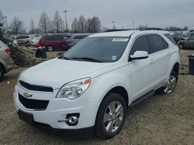 1GNALPEK4DZ104482 - 2013 CHEVROLET EQUINOX LT WHITE photo 2