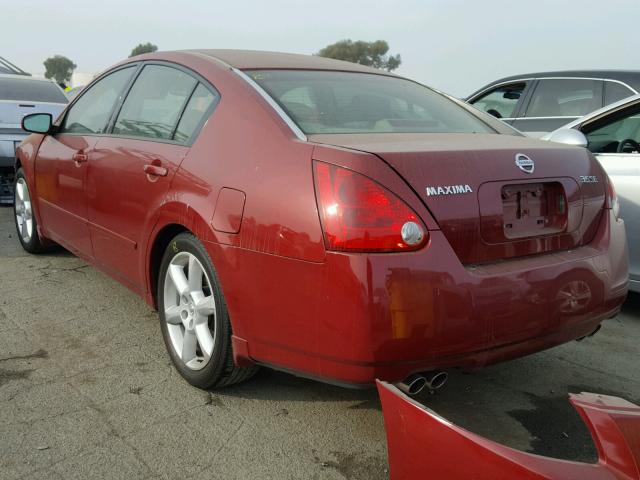 1N4BA41E06C838162 - 2006 NISSAN MAXIMA SE RED photo 3