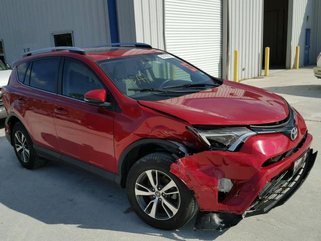 JTMWFREV7GJ064591 - 2016 TOYOTA RAV4 XLE RED photo 1