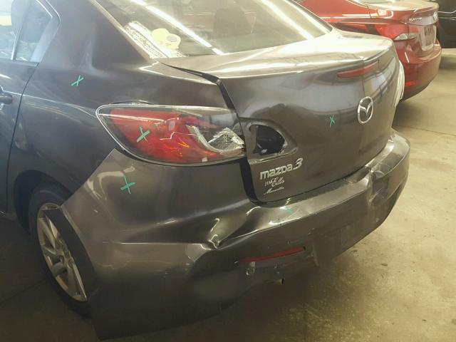 JM1BL1VF1C1504543 - 2012 MAZDA 3 I GRAY photo 9