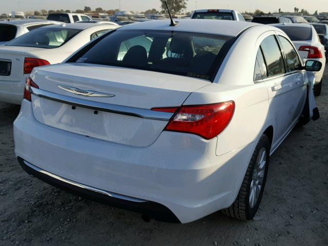 1C3CCBAB3EN206587 - 2014 CHRYSLER 200 LX WHITE photo 4