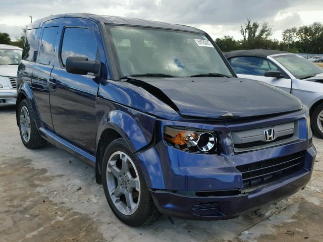 5J6YH18938L016198 - 2008 HONDA ELEMENT SC BLUE photo 1