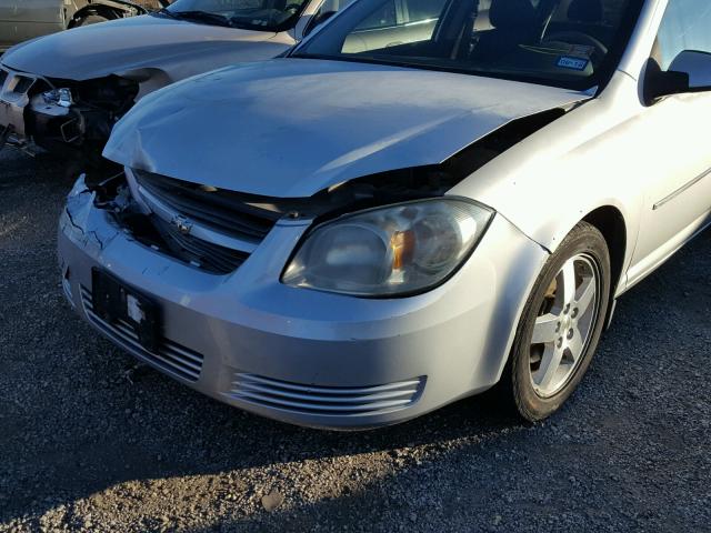 1G1AT58H697289644 - 2009 CHEVROLET COBALT LT SILVER photo 10