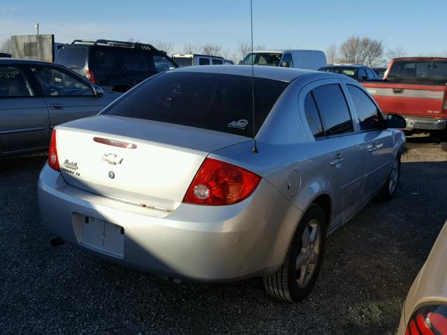 1G1AT58H697289644 - 2009 CHEVROLET COBALT LT SILVER photo 4